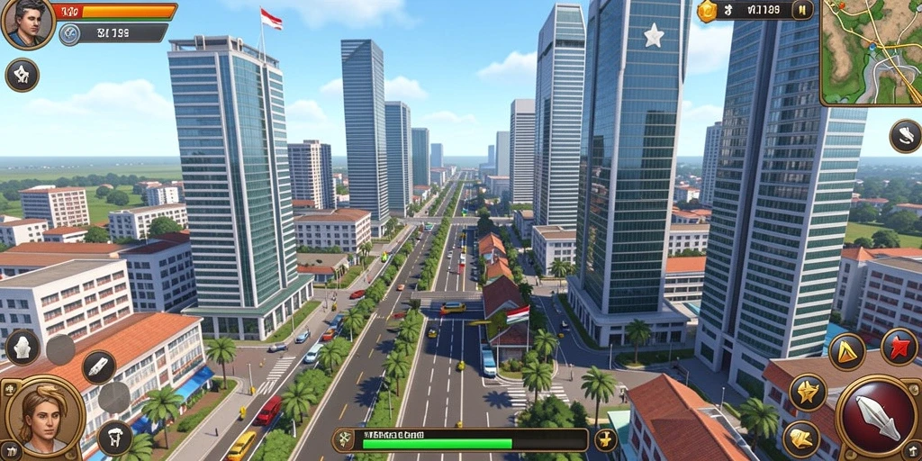 Tampilan gameplay yang dinamis dan menghibur.