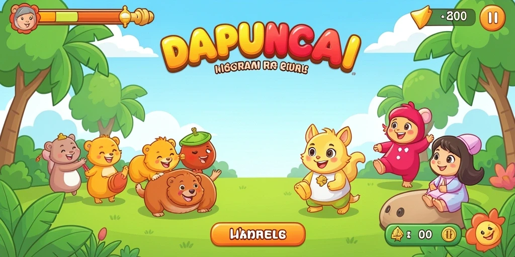Pemandangan epik dari level terbaru di LNTERWIN.